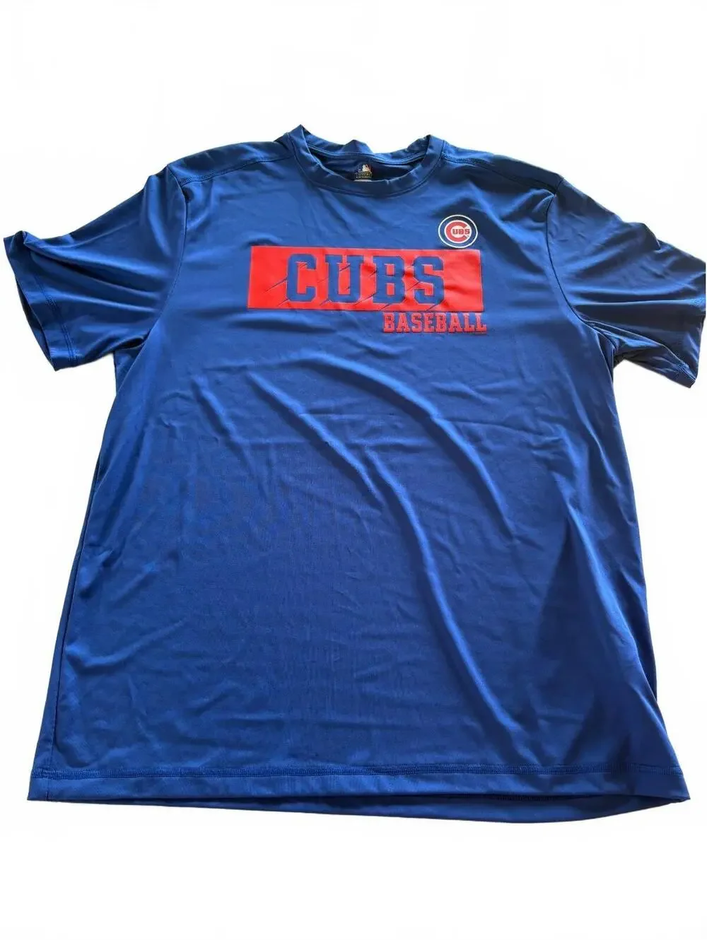 Majestic Chicago Cubs MLB Men's XL TX3 Cool Performance T-Shirt Royal Blue